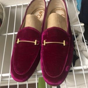 Never worn fuchsia loafers